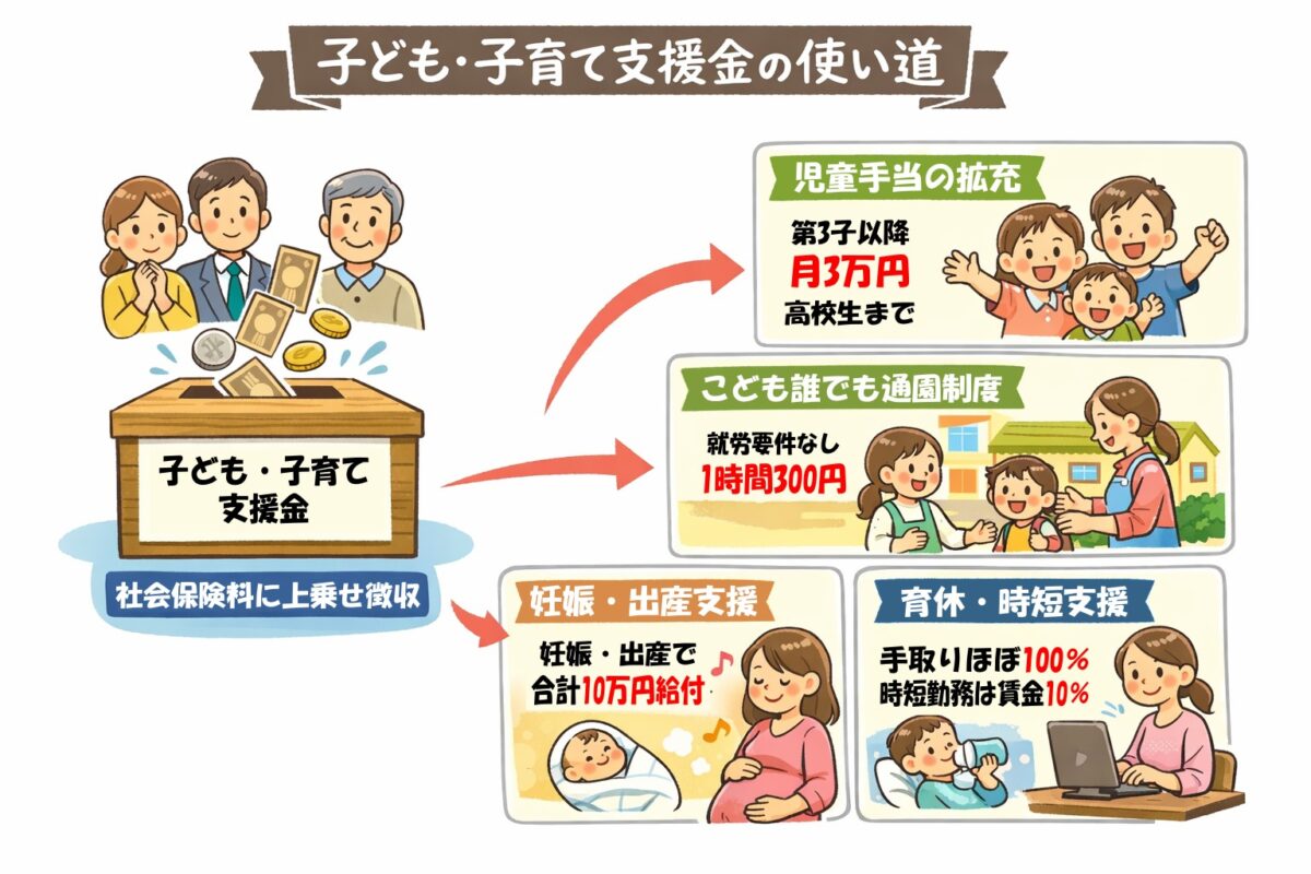 子育て支援金の使い道