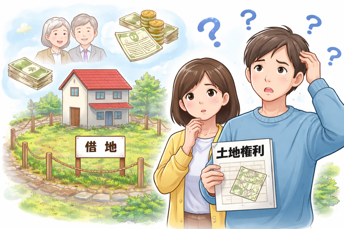 借地相続の注意点イラスト