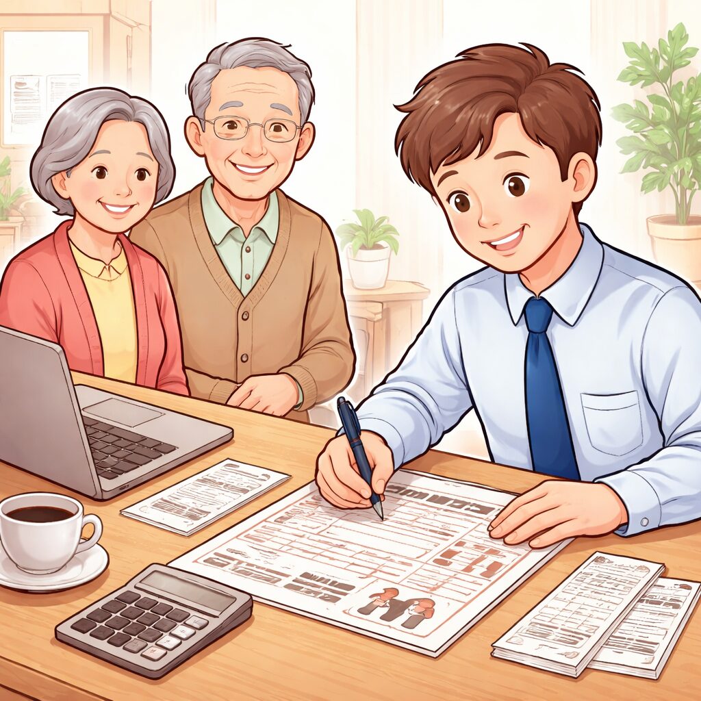 老親の扶養申告手続きのイメージ