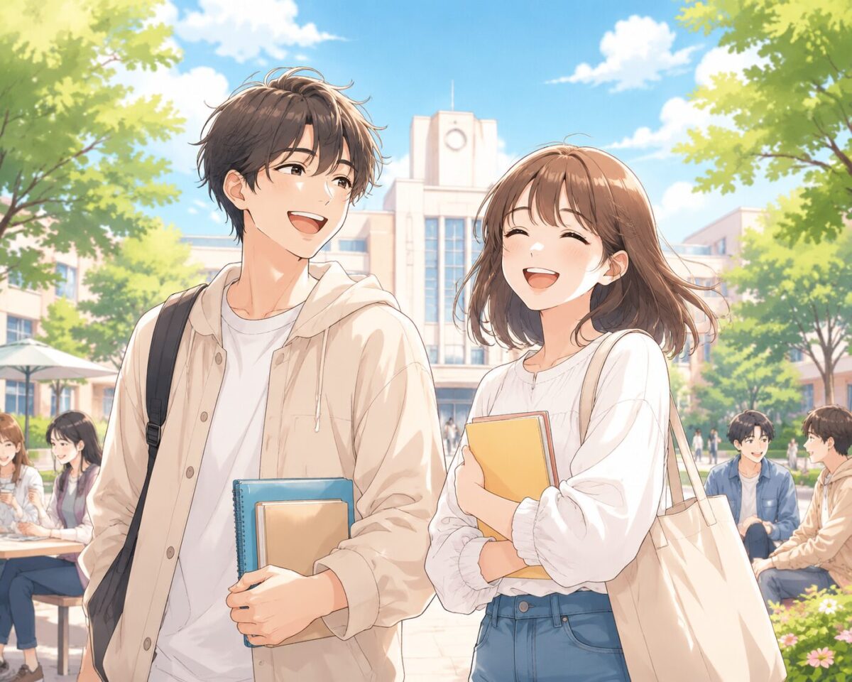 大学生活を楽しむ学生たちのイメージ